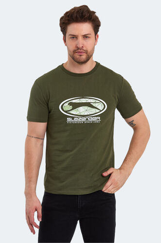 Slazenger PACKER Erkek T-Shirt Haki - Thumbnail