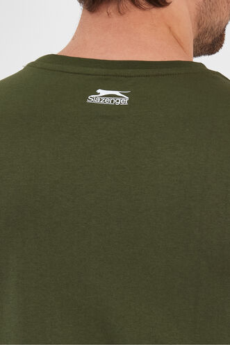 Slazenger PACKER Erkek T-Shirt Haki - Thumbnail