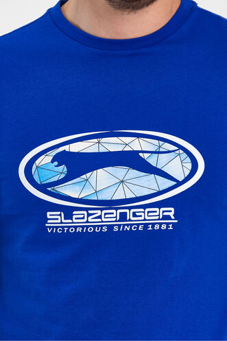 Slazenger PACKER Erkek T-Shirt Saks Mavi - Thumbnail