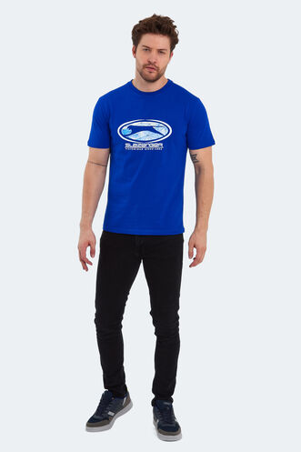 Slazenger PACKER Erkek T-Shirt Saks Mavi - Thumbnail