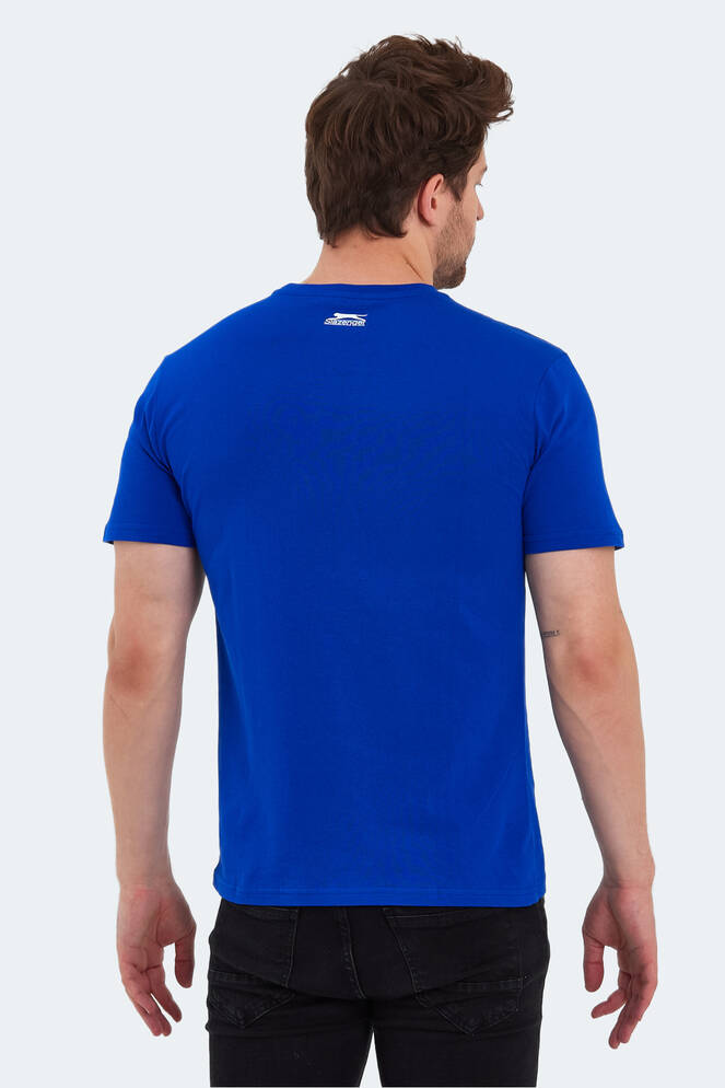 Slazenger PACKER Erkek T-Shirt Saks Mavi