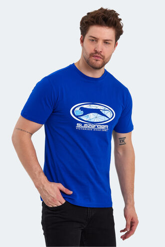 Slazenger PACKER Erkek T-Shirt Saks Mavi - Thumbnail