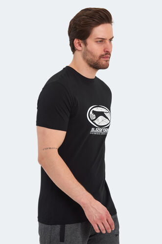 Slazenger PACKER Erkek T-Shirt Siyah - Thumbnail