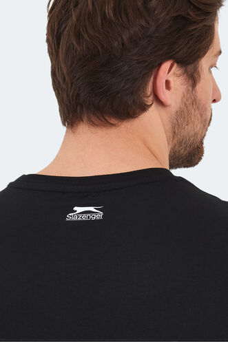 Slazenger PACKER Erkek T-Shirt Siyah - Thumbnail