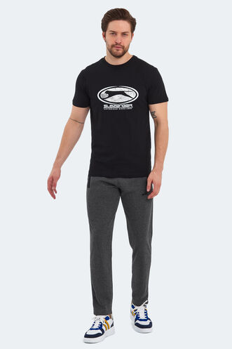 Slazenger PACKER Erkek T-Shirt Siyah - Thumbnail