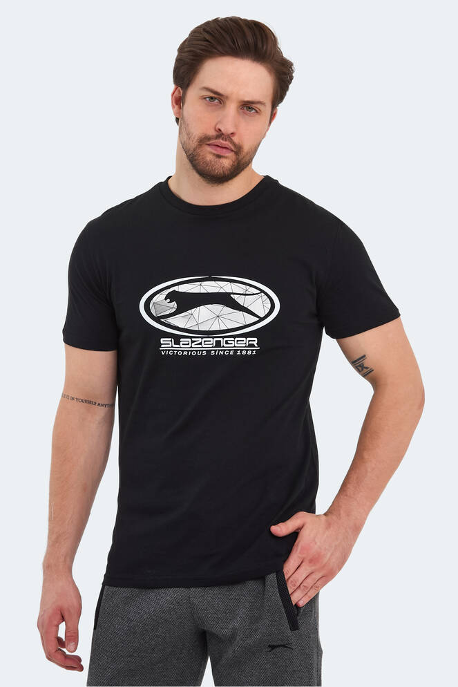 Slazenger PACKER Erkek T-Shirt Siyah