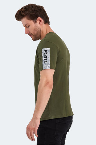 Slazenger PADERAU Erkek T-Shirt Haki - Thumbnail