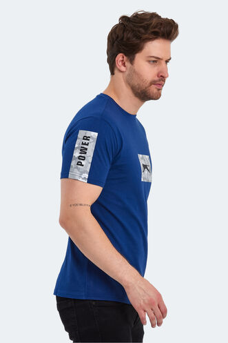 Slazenger PADERAU Erkek T-Shirt Indigo - Thumbnail