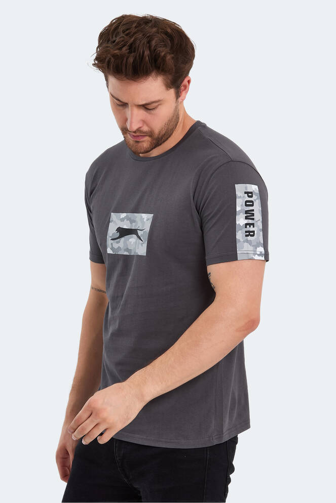 Slazenger PADERAU Erkek T-Shirt Koyu Gri