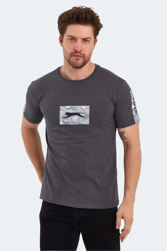 Slazenger PADERAU Erkek T-Shirt Koyu Gri - Thumbnail