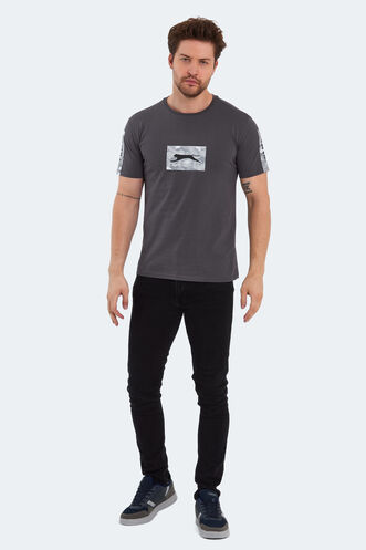 Slazenger PADERAU Erkek T-Shirt Koyu Gri - Thumbnail