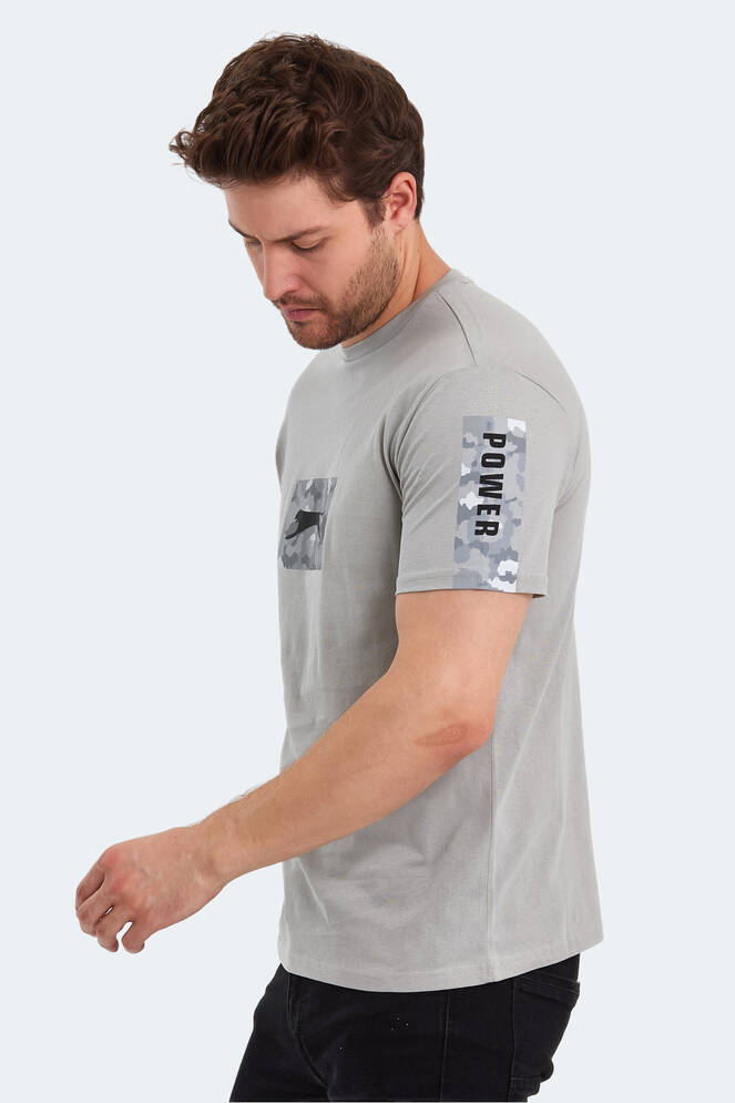 Slazenger PADERAU Erkek T-Shirt Taş Gri