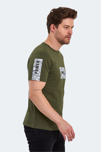 Slazenger PADERAU Men's T-Shirt Khaki - Thumbnail