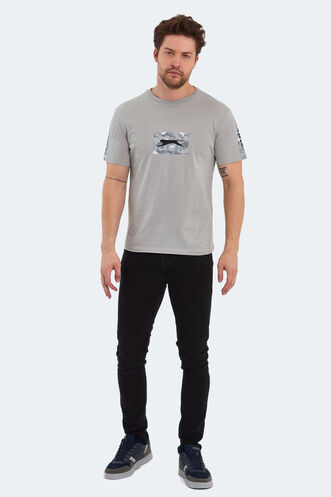 Slazenger PADERAU Men's T-Shirt Stone Grey - Thumbnail