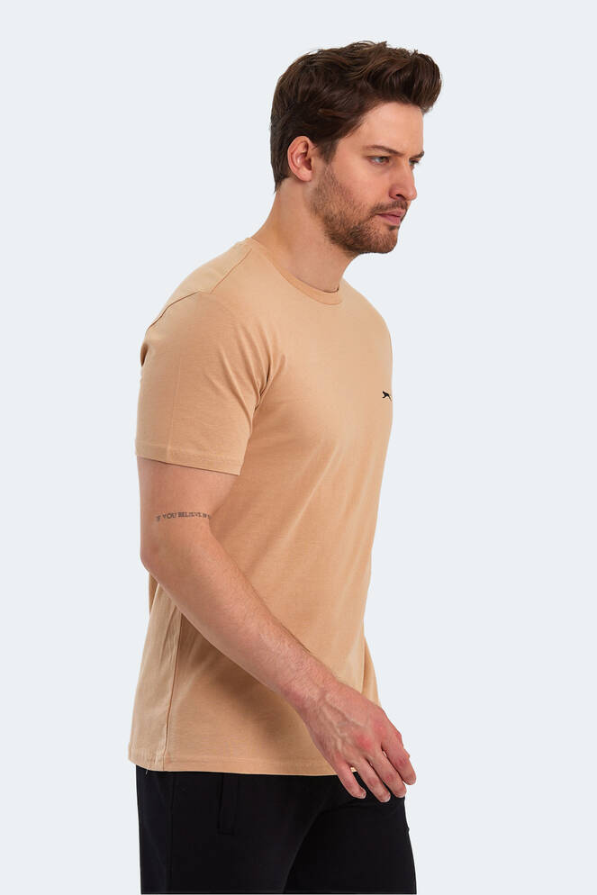 Slazenger PAINT Men's Short Sleeve T-Shirt Beige