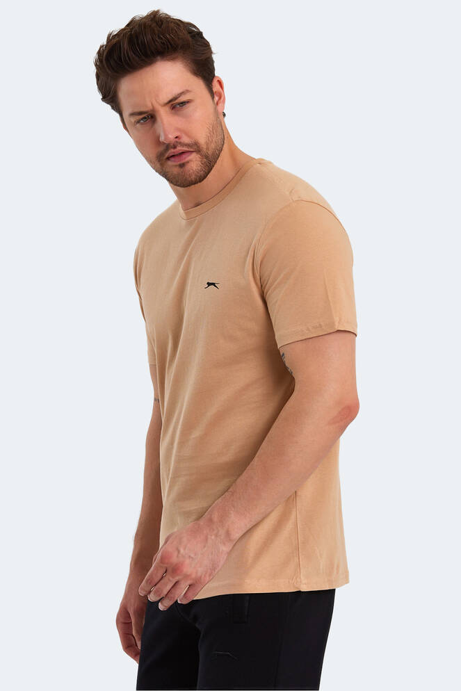 Slazenger PAINT Men's Short Sleeve T-Shirt Beige