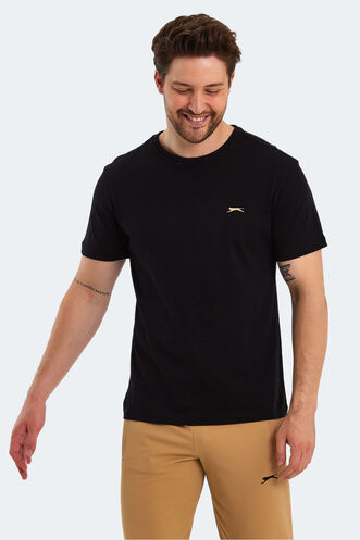 Slazenger PAINT Men's Short Sleeve T-Shirt Black - Thumbnail