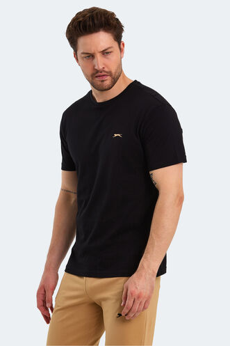 Slazenger PAINT Men's Short Sleeve T-Shirt Black - Thumbnail