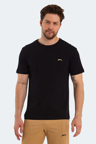 Slazenger PAINT Men's Short Sleeve T-Shirt Black - Thumbnail