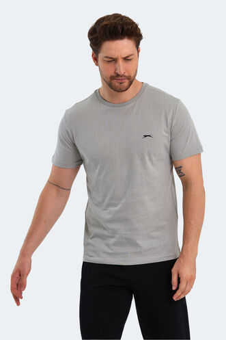 Slazenger PAINT Men's Short Sleeve T-Shirt Gray - Thumbnail