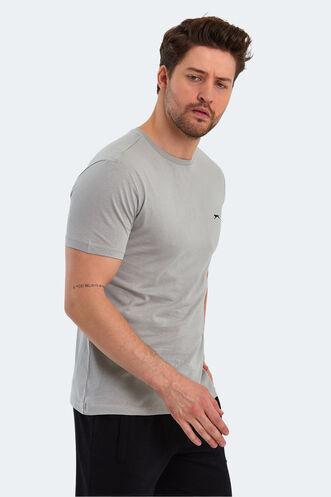 Slazenger PAINT Men's Short Sleeve T-Shirt Gray - Thumbnail