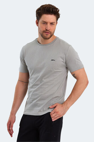 Slazenger PAINT Men's Short Sleeve T-Shirt Gray - Thumbnail