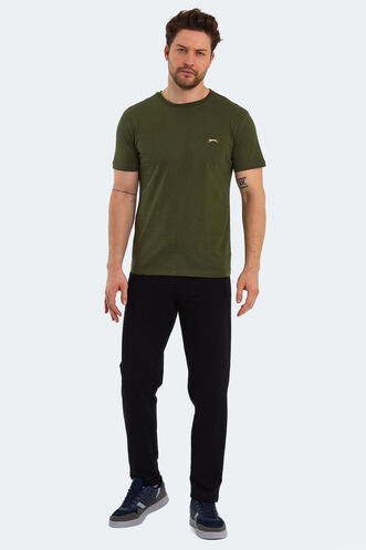 Slazenger PAINT Men's Short Sleeve T-Shirt Khaki - Thumbnail