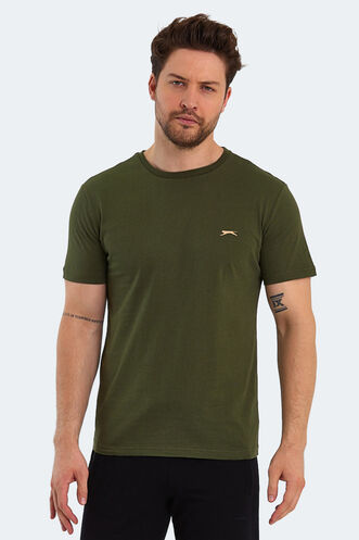 Slazenger PAINT Men's Short Sleeve T-Shirt Khaki - Thumbnail