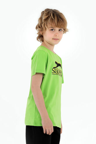 Slazenger PALLE Boys Short Sleeve T-Shirt Green - Thumbnail