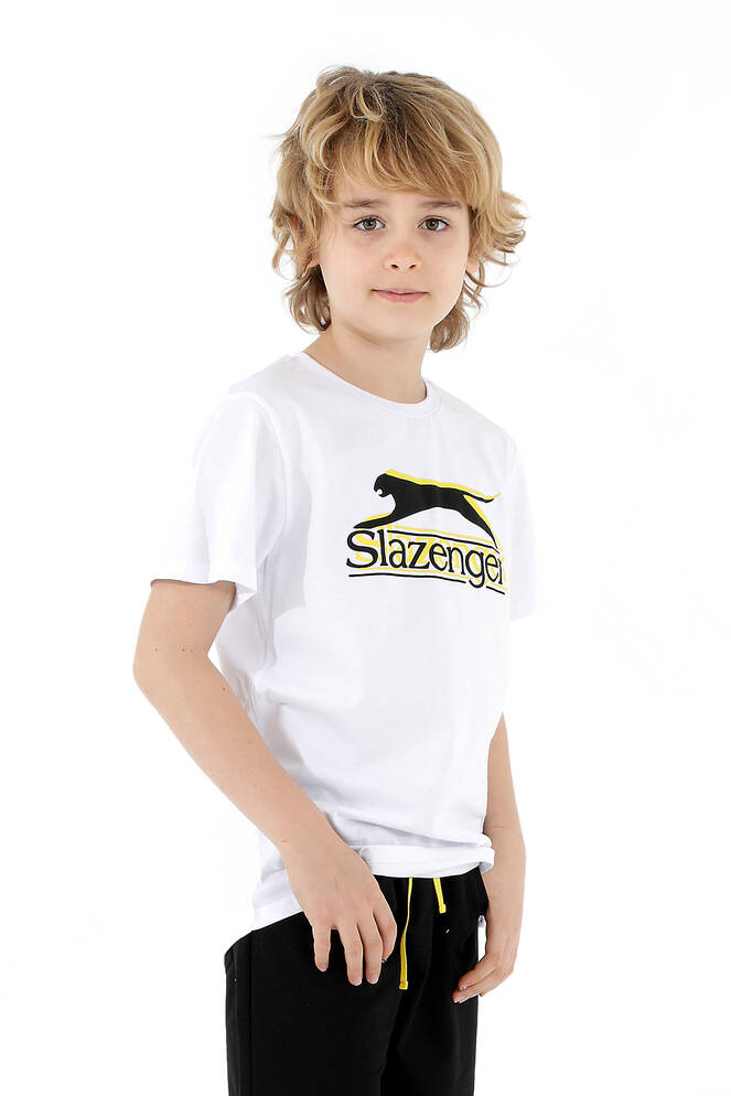 Slazenger PALLE Boys Short Sleeve T-Shirt White