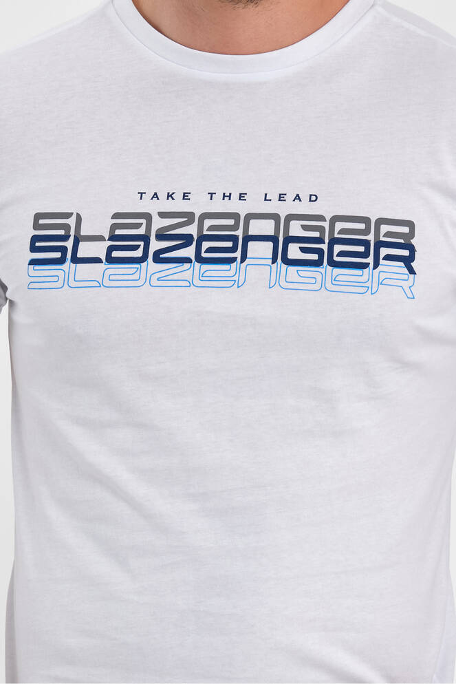 Slazenger PALLU Erkek T-Shirt Beyaz