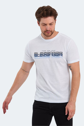 Slazenger PALLU Erkek T-Shirt Beyaz - Thumbnail