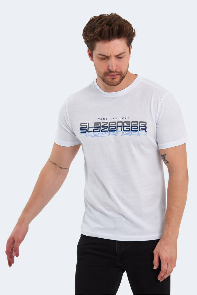 Slazenger PALLU Erkek T-Shirt Beyaz