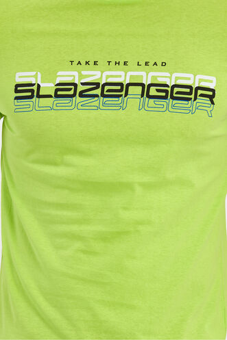 Slazenger PALLU Erkek T-Shirt Limon - Thumbnail