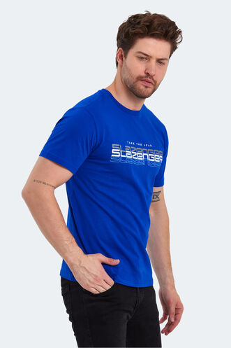 Slazenger PALLU Erkek T-Shirt Saks Mavi - Thumbnail