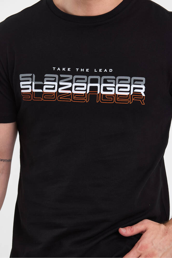 Slazenger PALLU Erkek T-Shirt Siyah