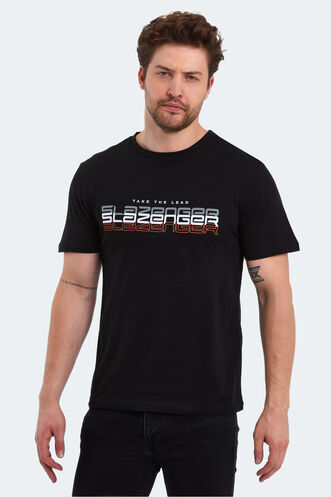 Slazenger PALLU Erkek T-Shirt Siyah - Thumbnail