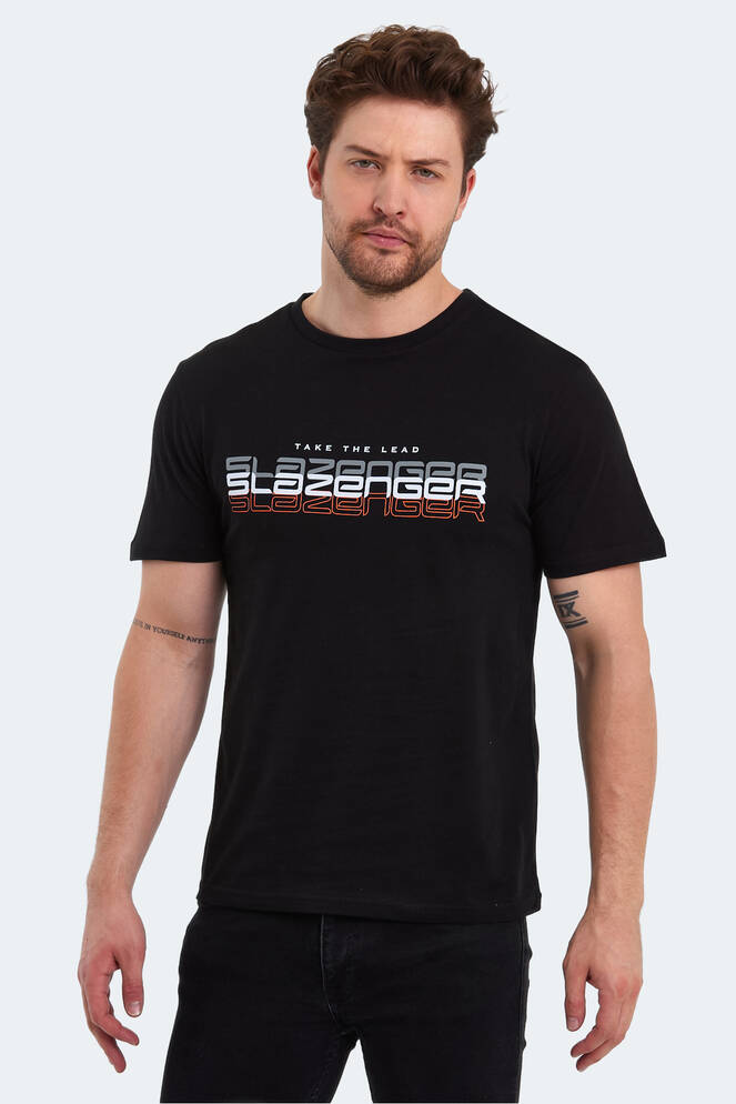 Slazenger PALLU Erkek T-Shirt Siyah