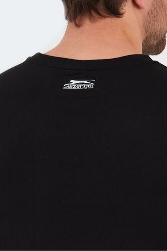 Slazenger PALLU Men's T-Shirt Black - Thumbnail