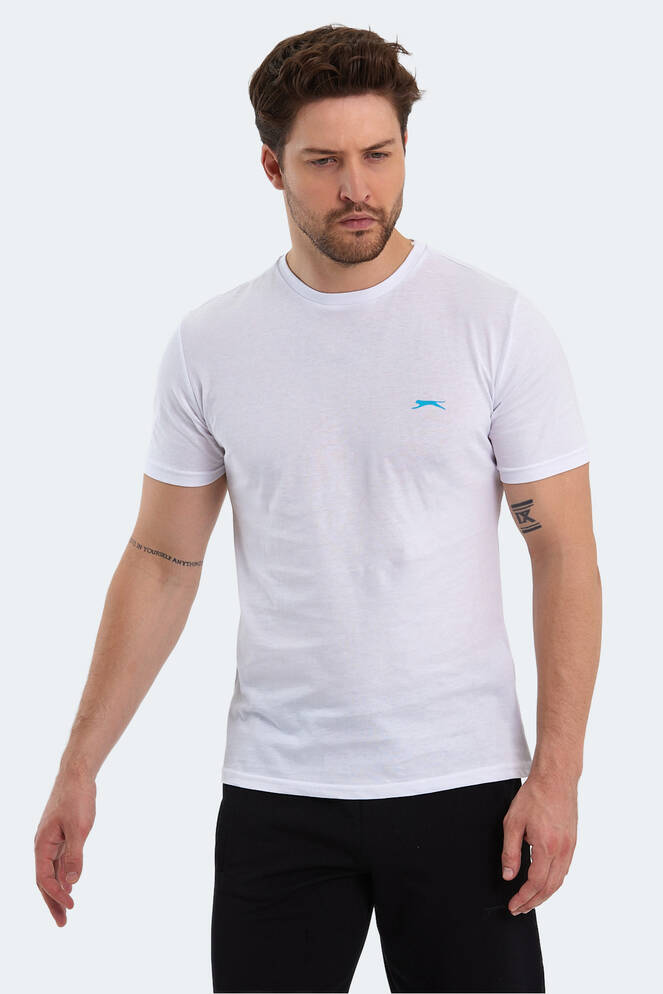 Slazenger PANCO Erkek Kısa Kollu T-Shirt Beyaz