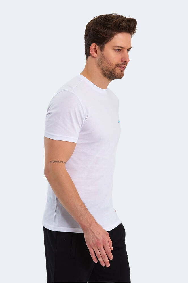 Slazenger PANCO Erkek Kısa Kollu T-Shirt Beyaz