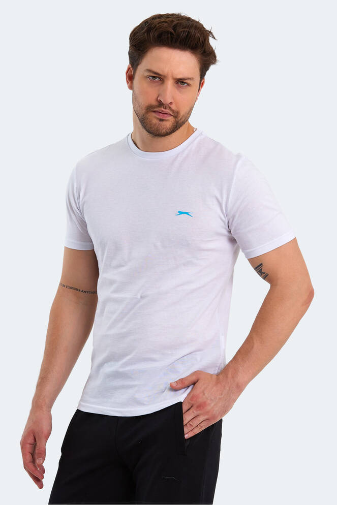 Slazenger PANCO Erkek Kısa Kollu T-Shirt Beyaz