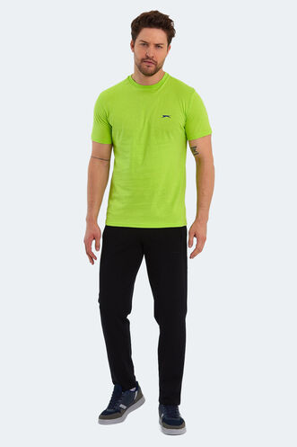 Slazenger PANCO Erkek Kısa Kollu T-Shirt Limon - Thumbnail