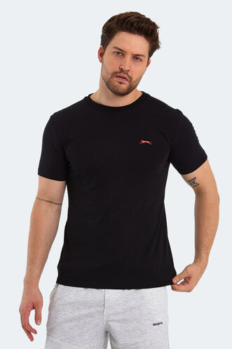 Slazenger PANCO Erkek Kısa Kollu T-Shirt Siyah - Thumbnail