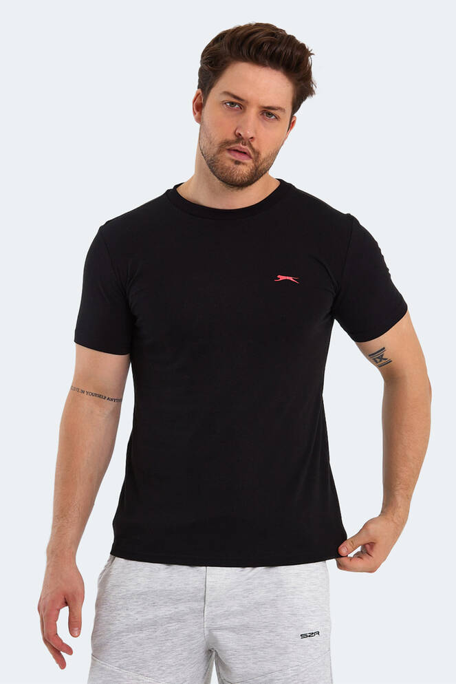 Slazenger PANCO Erkek Kısa Kollu T-Shirt Siyah