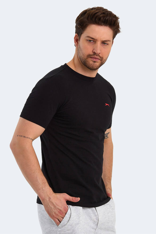 Slazenger PANCO Erkek Kısa Kollu T-Shirt Siyah