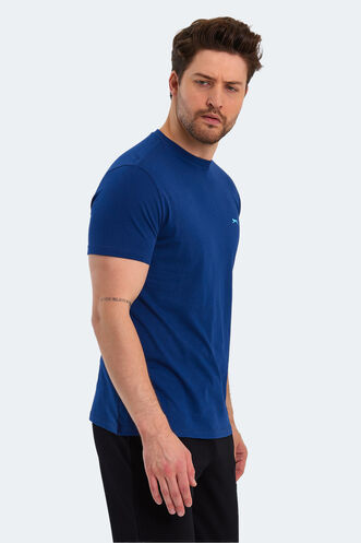 Slazenger PANCO Men's Short Sleeve T-Shirt Indigo - Thumbnail