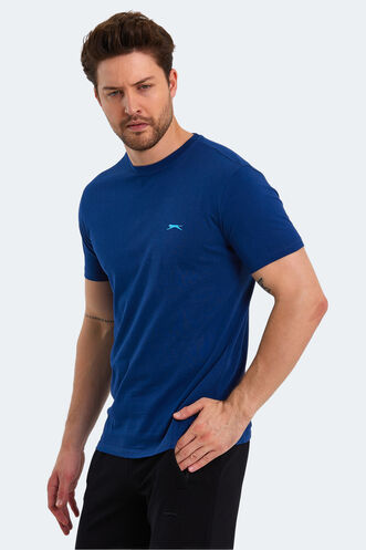 Slazenger PANCO Men's Short Sleeve T-Shirt Indigo - Thumbnail