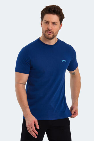 Slazenger PANCO Men's Short Sleeve T-Shirt Indigo - Thumbnail