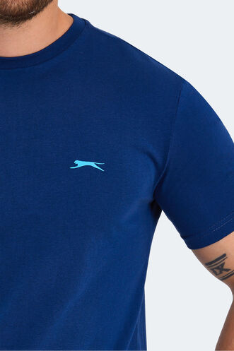 Slazenger PANCO Men's Short Sleeve T-Shirt Indigo - Thumbnail